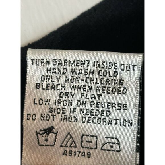 Quacker Factory little Christmas tree appliqué black velour zip jacket 3X - Picture 12 of 13